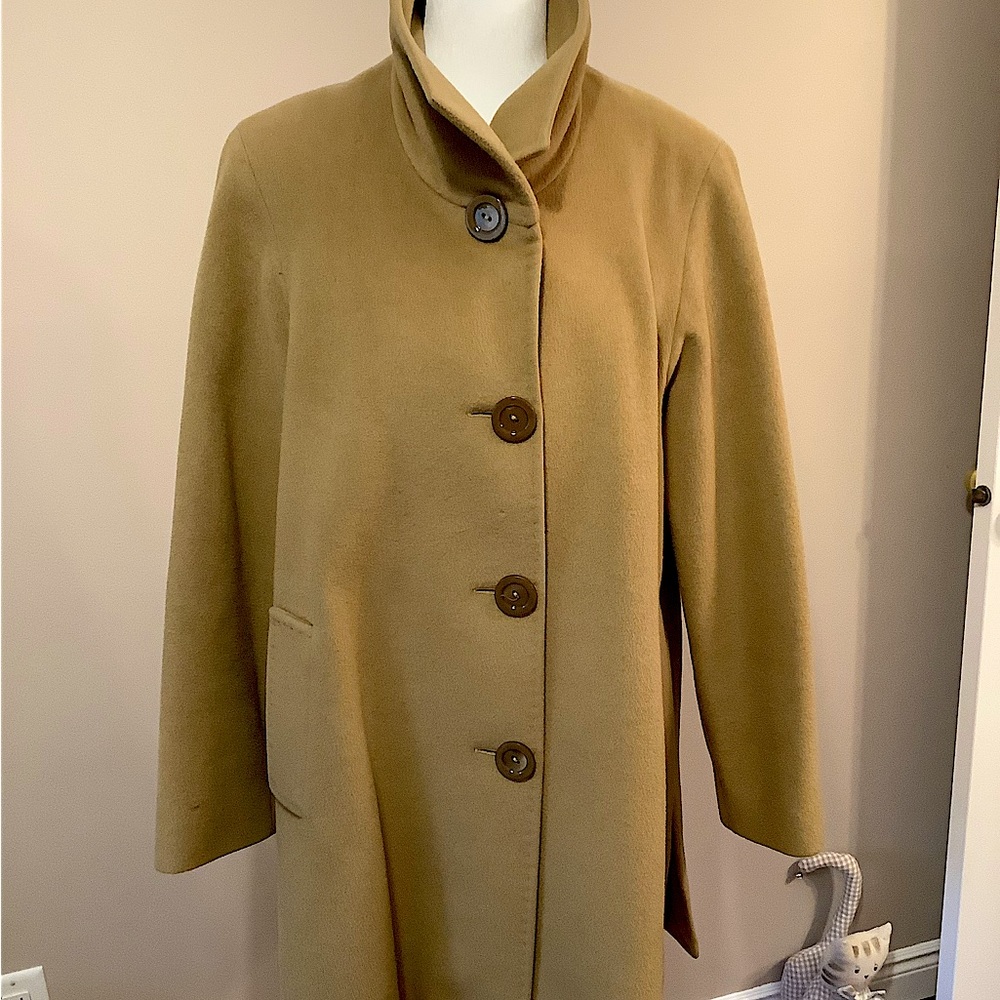 Angora wool coat